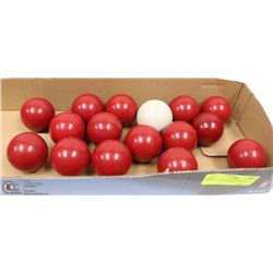 FULL SET OF SNOOKER BALLS