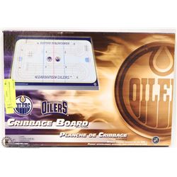 OILERS LARGE CRIBBAGE BOARD