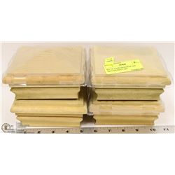 SET OF 4 NEW DECKORAIL 4X4 TREATED POST CAPS