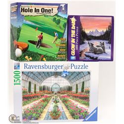 SET OF 3 PUZZLES RAVENS BURGER 1500PC