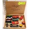 Image 1 : CIGAR BOX FULL OF HOTWHEELS AND MATCHBOX TOY CARS