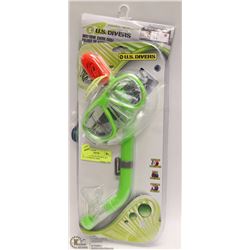 US DIVERS YOUTH SNORKEL KIT WITH NEOPRENE SWIM
