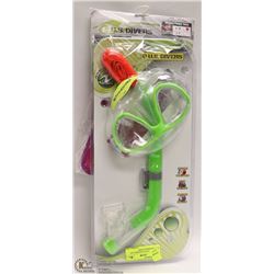 US DIVERS YOUTH SNORKEL KIT WITH NEOPRENE SWIM