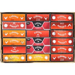 FLAT OF CALLAWAY RECLAIMED GOLF BALLS