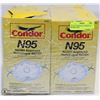 Image 1 : LOT OF 4 BOXES OF CONDOR N95 RESPIRATORS