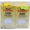 Image 1 : LOT OF 4 BOXES OF CONDOR N95 RESPIRATORS