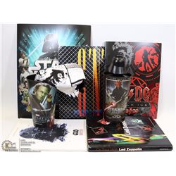 LOT OF ROCK AND ROLL MEMORABILIA AND STAR WARS