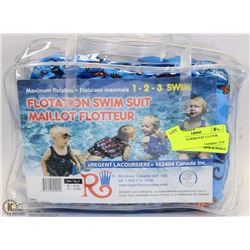 FLOTATION SWIM SUIT 1-2-3 FOR 28-40LBS