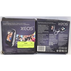 LOT OF 2 NEW XEOS DIGITAL PHOTO KEYCHAINS