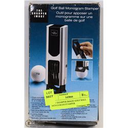 NEW SHARPER IMAGE GOLF BALL MONOGRAM STAMPER