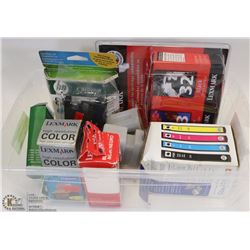 LOT OF ASSORTED PRINTER CARTRIDGES