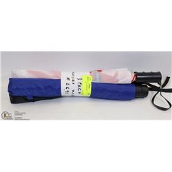 LOT OF 3 NEW ASSORTED UMBRELLAS