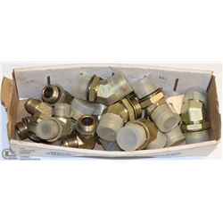 LOT OF 9 NEW HYDRAULIC FITTINGS 45 DEGREE 1-1/2"