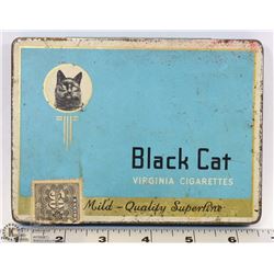 VINTAGE BLACK CAT VIRGINIA CIGARETTES TIN BOX