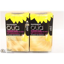 LOT OF 2 GARNIER OLIA BLONDE HAIR DYES "OILE