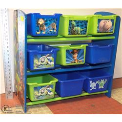 TOY STORY STORAGE SHELF WITH 9 SORTING BINS