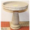 Image 1 : CONCRETE BIRD BATH 15" X 15"