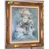 Image 1 : FRAMED BOY & HIS DOG PRINT 23X27