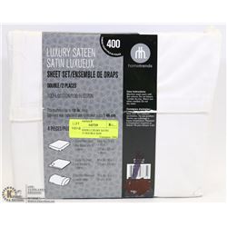 HOMETRENDS LUXURY SATIN SHEET SET DOUBLE SIZE