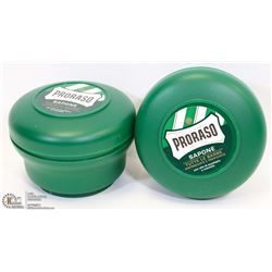 LOT OF 2 PRORASO SHAVING SOAP IN A BOWL