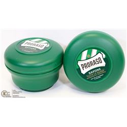 LOT OF 2 PRORASO SHAVING SOAP IN A BOWL