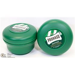 LOT OF 2 PRORASO SHAVING SOAP IN A BOWL