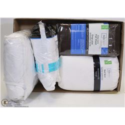 FLAT WITH FITTED SHEET 2 WATERPROOF MATTRESS