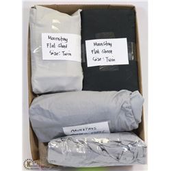 FLAT OF MAINSTAYS 3 FLAT SHEETS SIZE TWIN FITTED