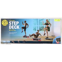 NEW GOLDS GYM ADJUSTABLE STEP DECK