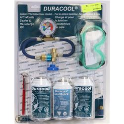 NEW DURACOOL AC MOBILE SEALER & RECHARGE KIT