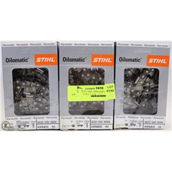 3 STEEL HARVESTER CHAINS