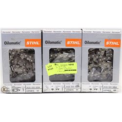 3 STEEL HARVESTER CHAINS