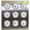 Image 1 : KARLSSON'S TIME ZONE CLOCK HAS NINE