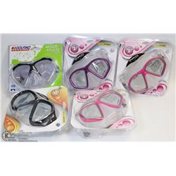 FLAT OF 5 US DIVERS LADIES AND MENS FACE MASKS