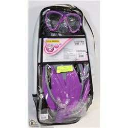 US DIVERS LADIES SNORKELING KIT SIZE SMALL/MEDIUM