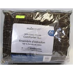 MAINSTAYS 100% COTTON QUEEN COMFORTER