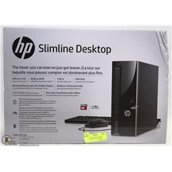 HP SLIM LINE DESKTOP AMD PROCESSOR A6-7310,8GB RAM