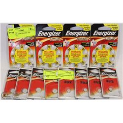 LOT WITH ENERGIZER BATTERIES FOR HEARING AIDS