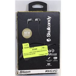 SKULLCANDY NEW WIRELESS BLUE TOOTH EAR BUDS