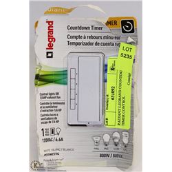 RADIANT LEGRAND COUNTDOWN TIMER CONTROL