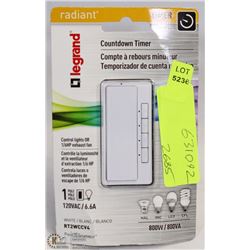 RADIANT LEGRAND COUNTDOWN TIMER CONTROL