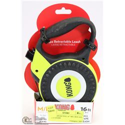 KONG REFLECTIVE 16'" M/L DOG ALL TAPE LEASH