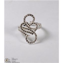 NEW CZ INFINITE ROMANCE RING SIZE 6
