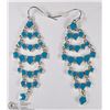 Image 1 : NEW SUMMER GETAWAY CHANDELIER EARRINGS BLUE