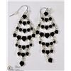 Image 1 : NEW SUMMER GETAWAY CHANDELIER EARRINGS BLACK