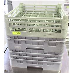 LOT OF 3 DEEP-DISH WASHING TRAYS