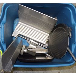 BIN OF MEAT-SLICER PARTS/ACCESSORIES