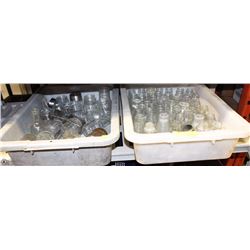 2 TRAYS OF ASSORTED RESTAURANT GOODS