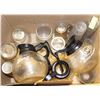 Image 1 : BOX OF COFFEE POTS, WATER PITCHERS & GLASSES/MUGS