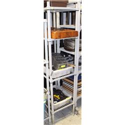 METAL SHELF 23"X18"X72"H (4 SHELVES)